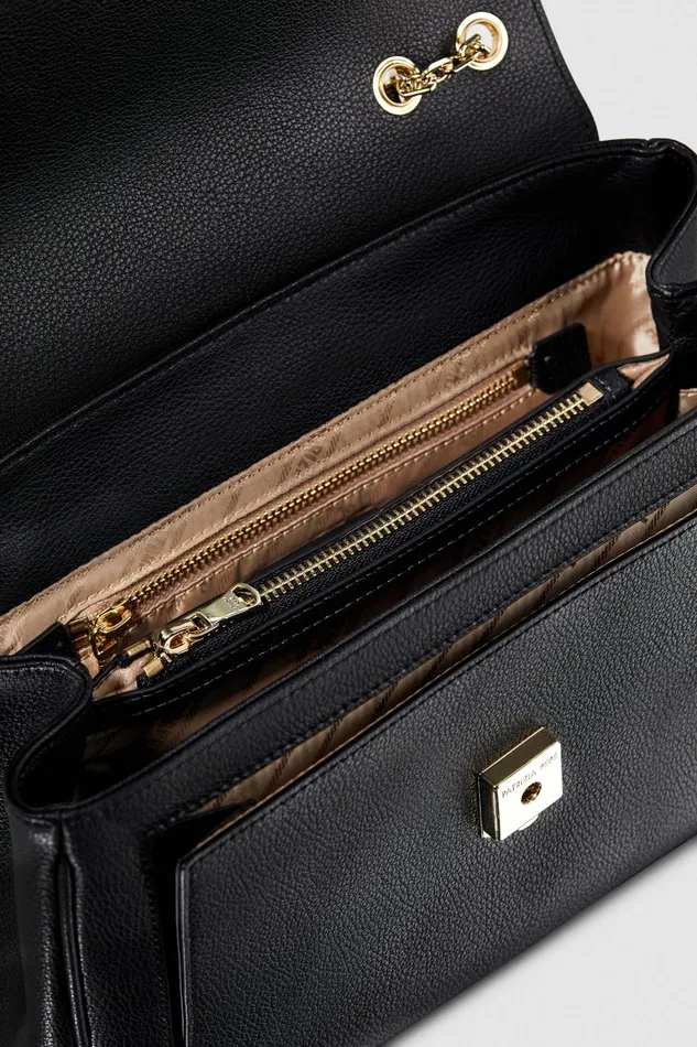 Crossbodys Women Patrizia Pepe Fly Bag Crossbody Bag Black And Gold