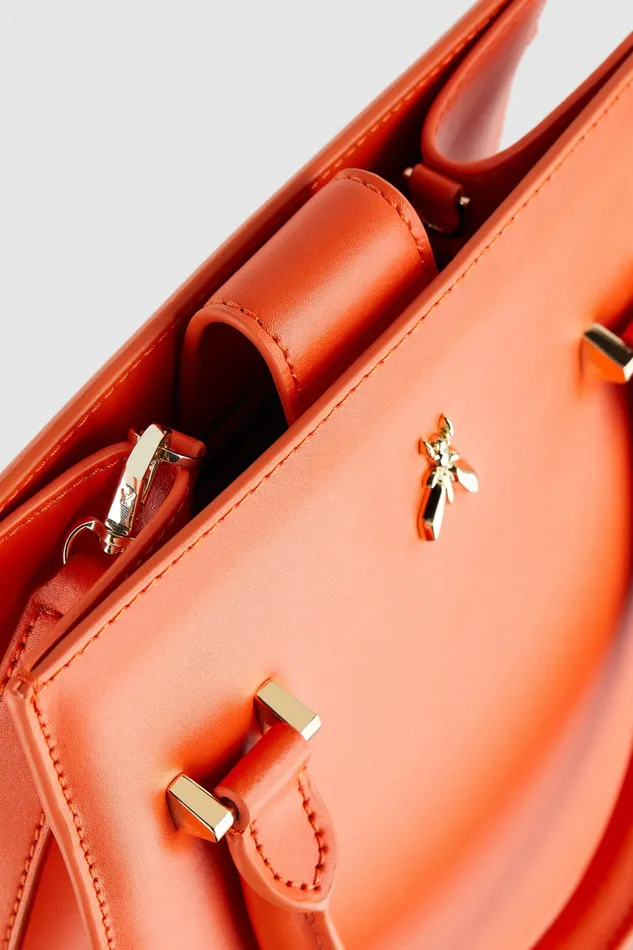 Crossbodys Women Patrizia Pepe Handbag With Shoulder Strap Solar Orange