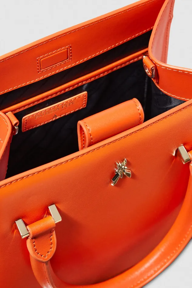 Crossbodys Women Patrizia Pepe Handbag With Shoulder Strap Solar Orange
