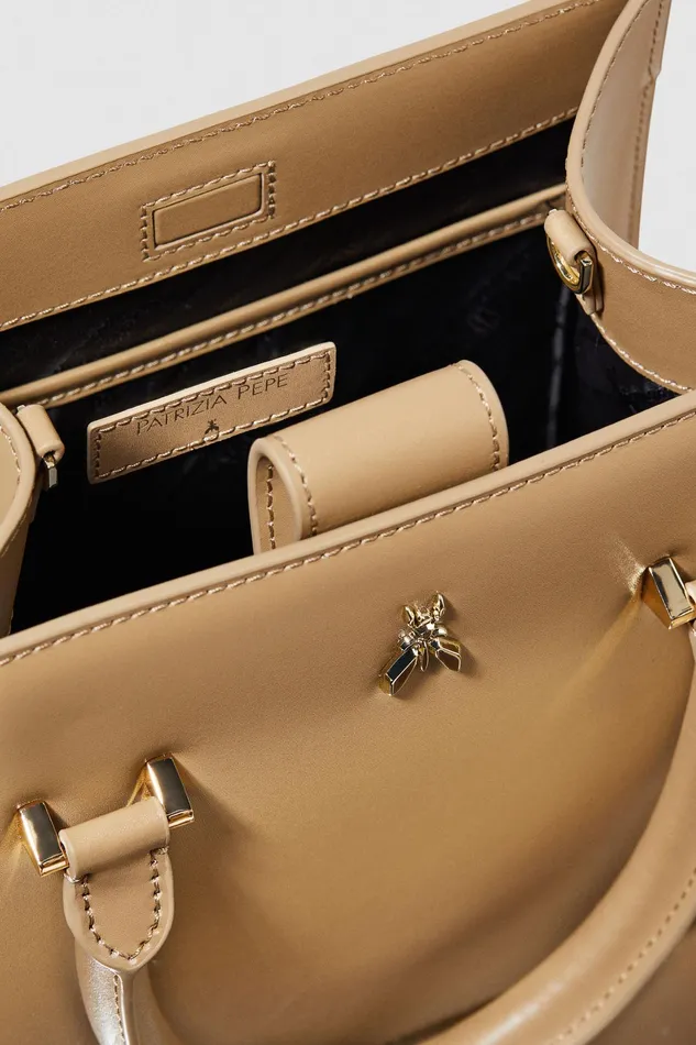Crossbodys Women Patrizia Pepe Handbag With Shoulder Strap Winter Sand