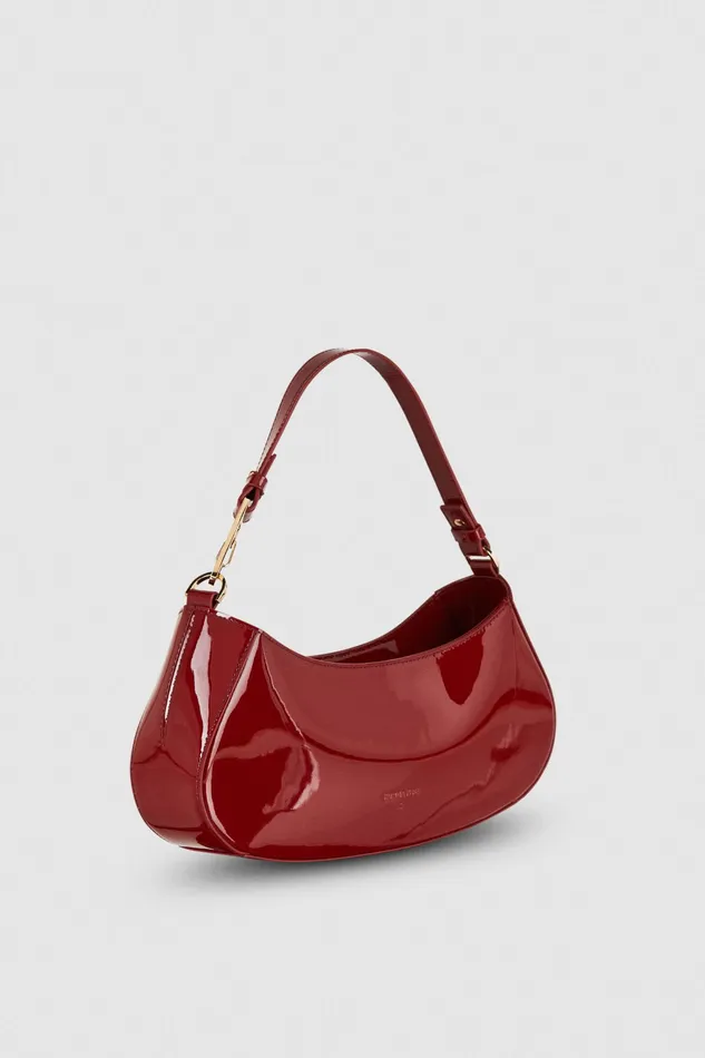 Crossbodys Women Patrizia Pepe Leather Shoulder Bag Cherry Bomb