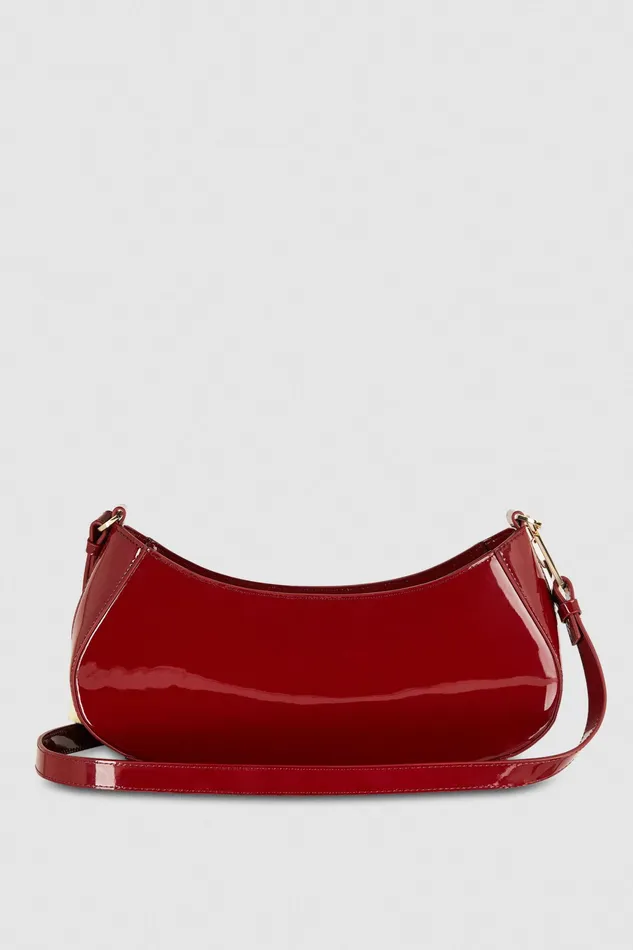 Crossbodys Women Patrizia Pepe Leather Shoulder Bag Cherry Bomb