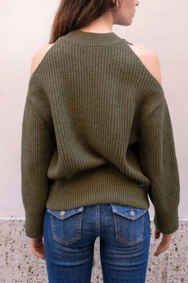 CutOut Sweater Women Subdued Sweaters