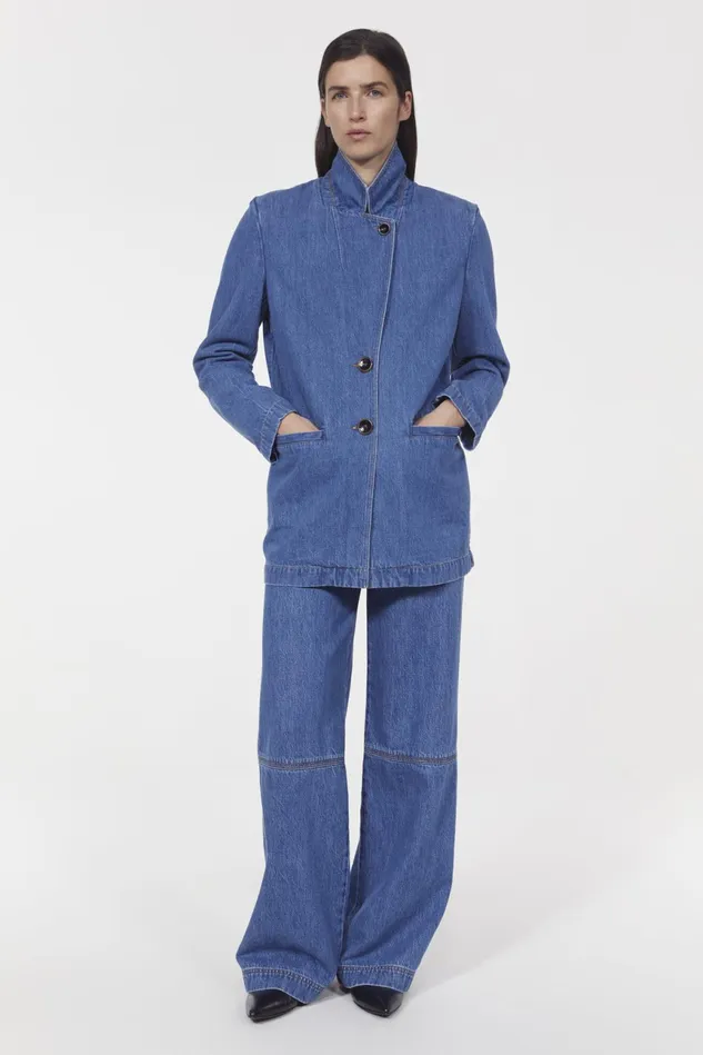 Delphi Denim Blazer Indigo Women Rodebjer Sets and Suits
