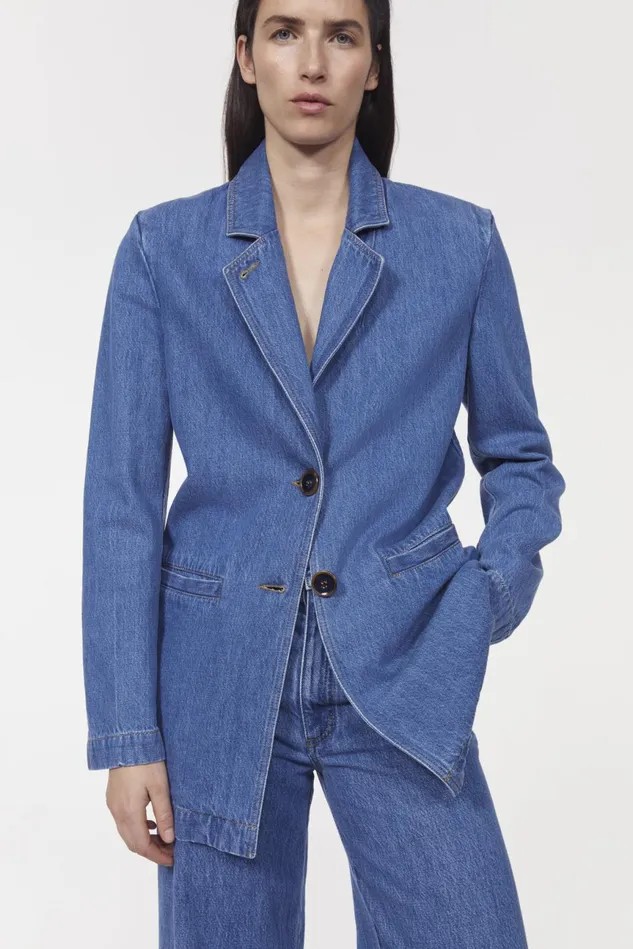 Delphi Denim Blazer Indigo Women Rodebjer Sets and Suits