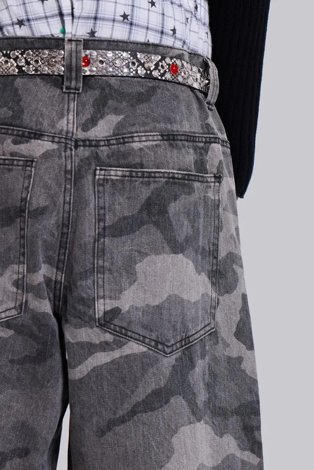 Denim Men Jaded London Camo Fade Colossus Jeans