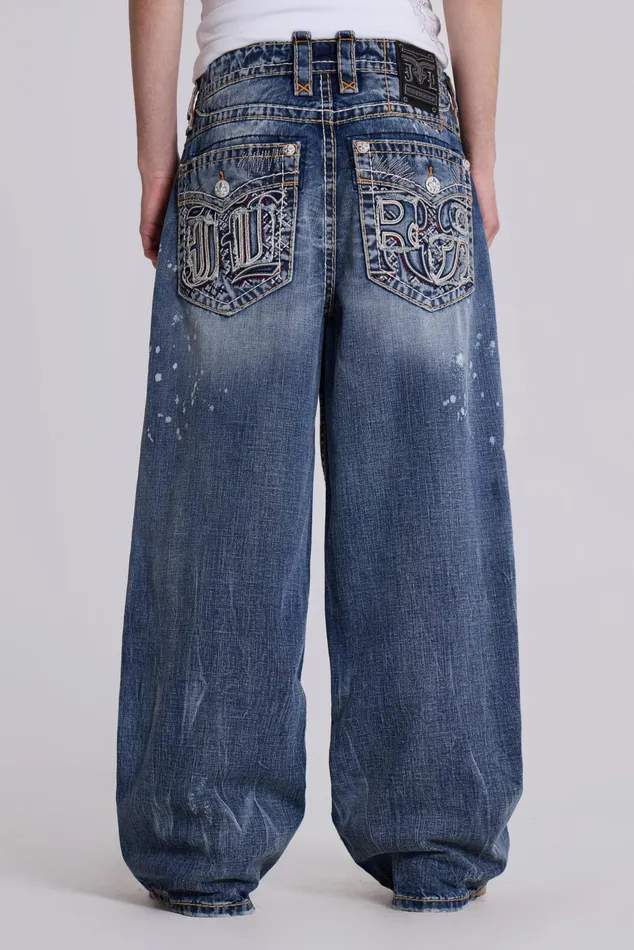 Denim Men Jaded London Shop Rock Revival Axel Colossus Jeans