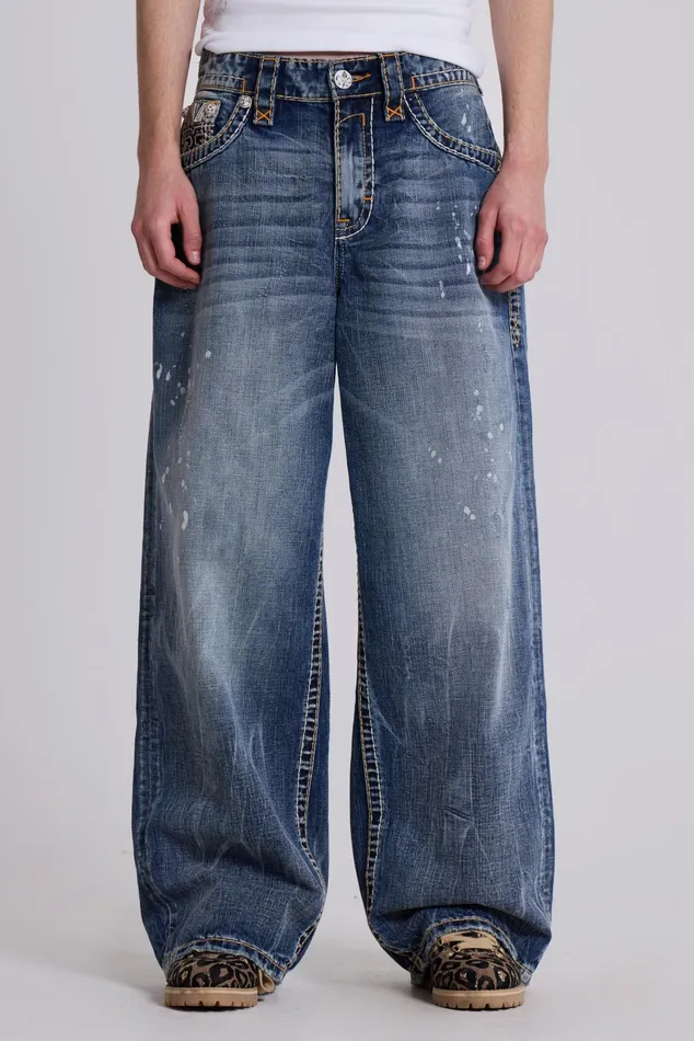 Denim Men Jaded London Shop Rock Revival Axel Colossus Jeans