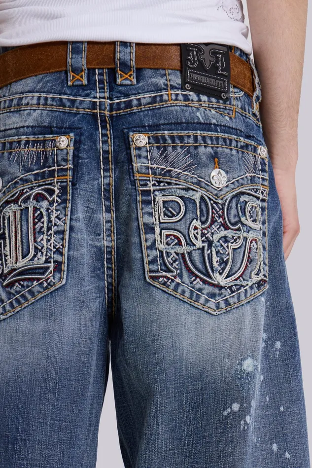 Denim Men Jaded London Shop Rock Revival Axel Colossus Jeans