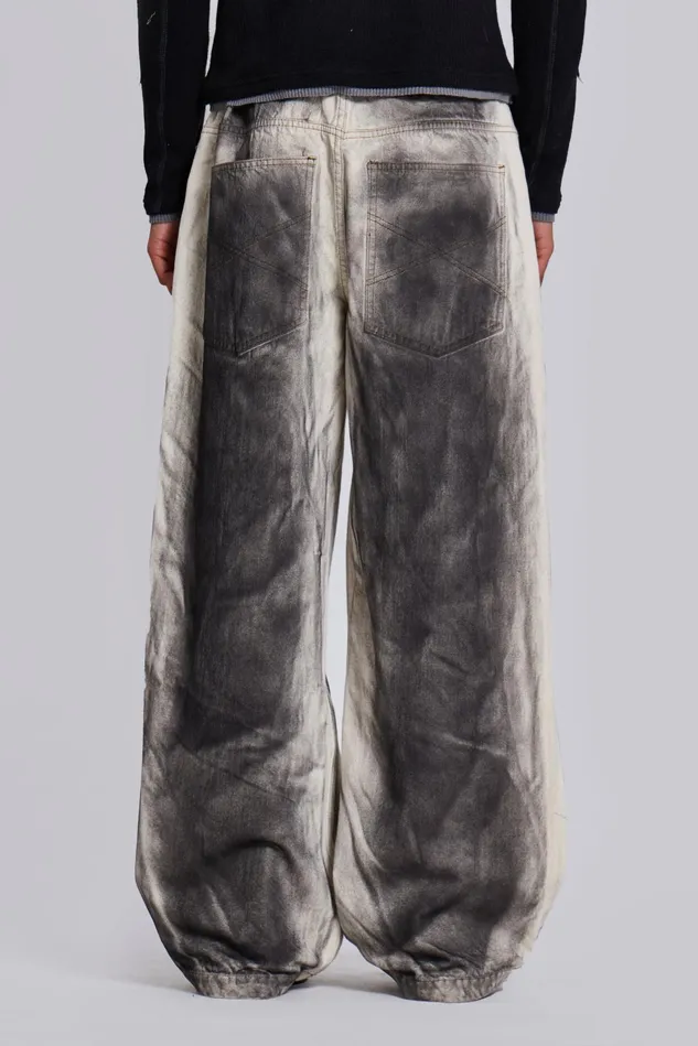 Denim Men Jaded London Watercolour Colossus Jeans