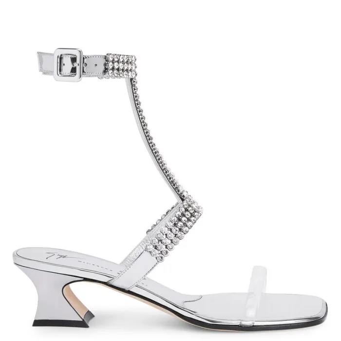 Devine Crystal 45 Silver Women Giuseppe Zanotti Sandals