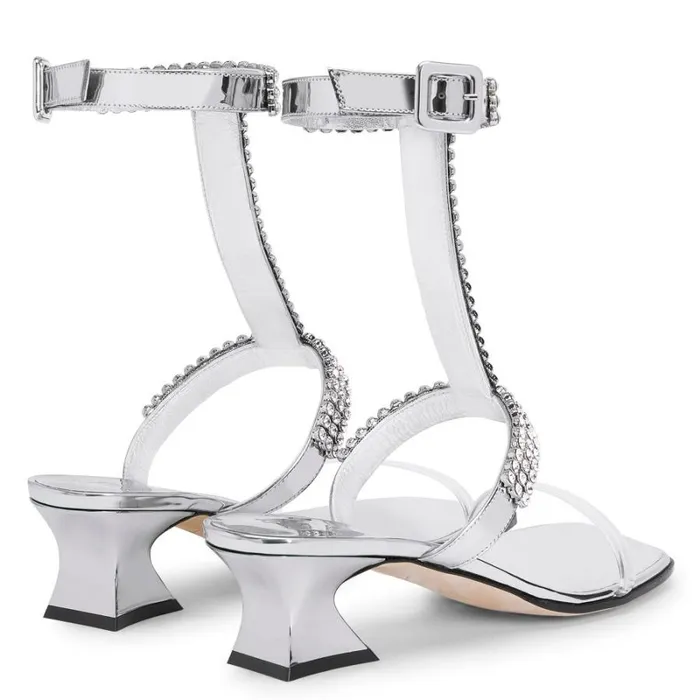 Devine Crystal 45 Silver Women Giuseppe Zanotti Sandals