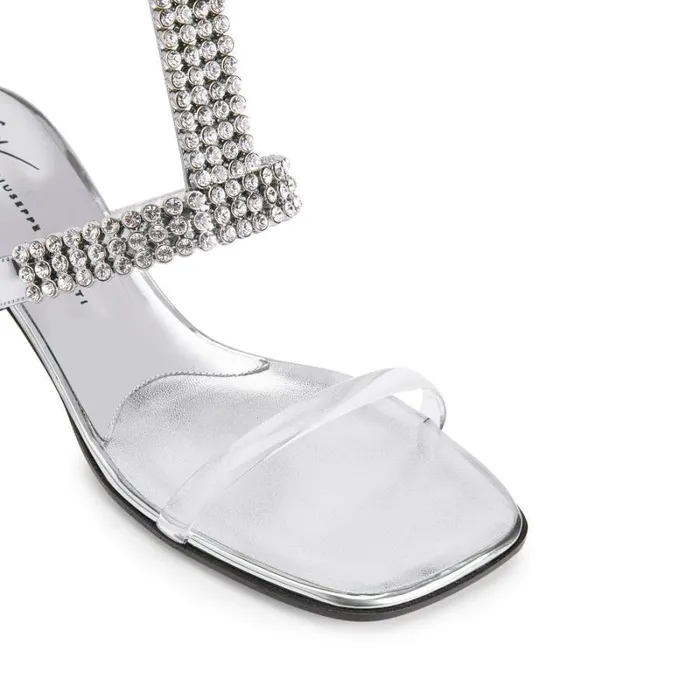 Devine Crystal 45 Silver Women Giuseppe Zanotti Sandals