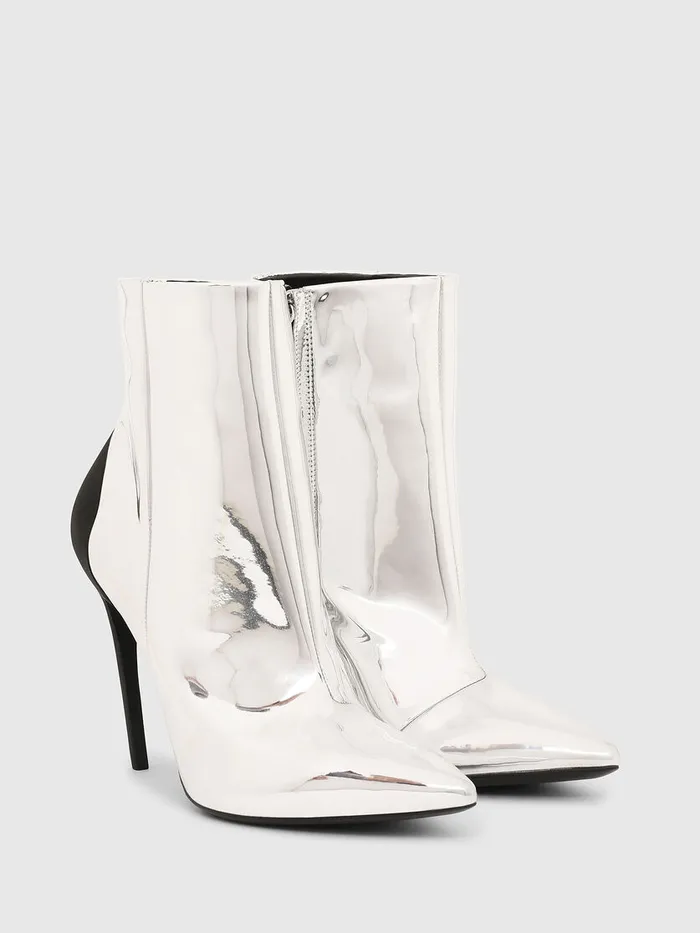 Diesel Ankle Boots Womens DSLANTY HABZ Silver Popular