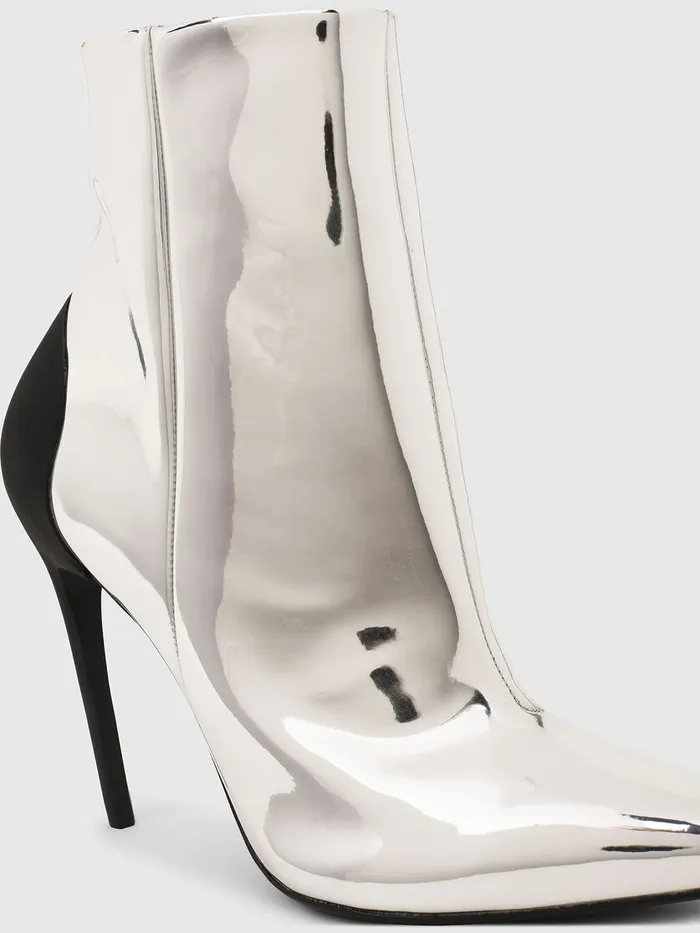 Diesel Ankle Boots Womens DSLANTY HABZ Silver Popular