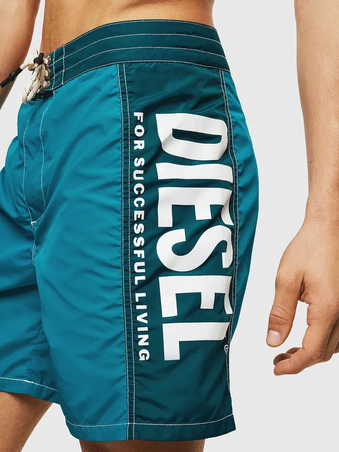 Diesel Beachwear Mens BMBXWAVELONGF Blue Marine