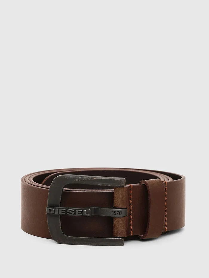 Diesel Belts Mens BDART Brown Leather Cheap On Sale