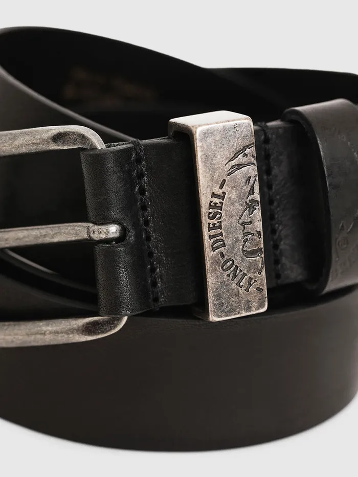 Diesel Belts Mens BFRAG Black Leather Near Me
