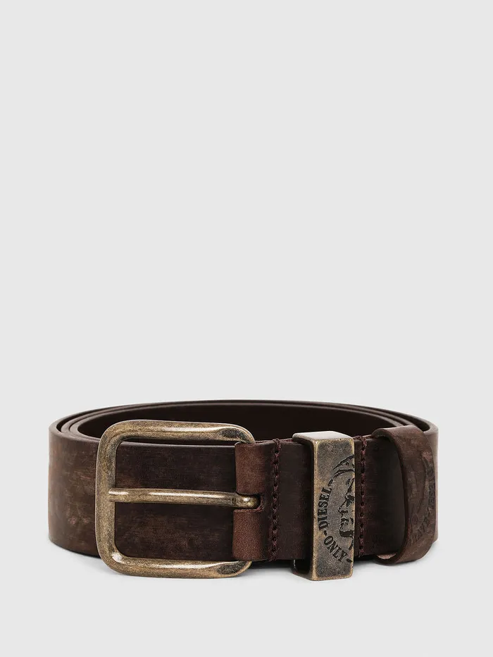 Diesel Belts Mens BFRAG Brown Leather Online