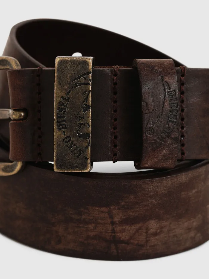 Diesel Belts Mens BFRAG Brown Leather Online