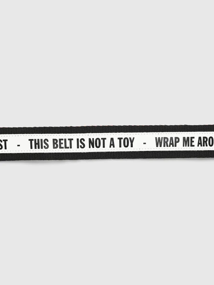 Diesel Belts Mens BRETA BlackWhite Popular