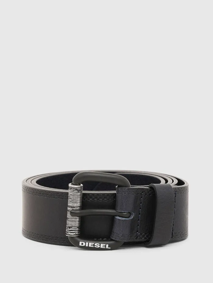 Diesel Belts Mens BSTIK Dark Blue Cheap On Sale