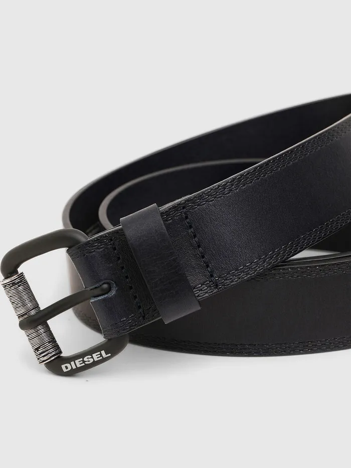 Diesel Belts Mens BSTIK Dark Blue Cheap On Sale