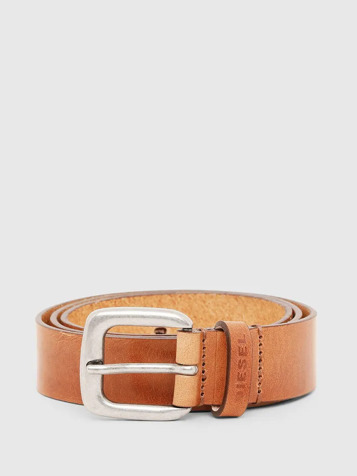 Diesel Belts Womens BBUTTE Light Brown Cheap On Sale