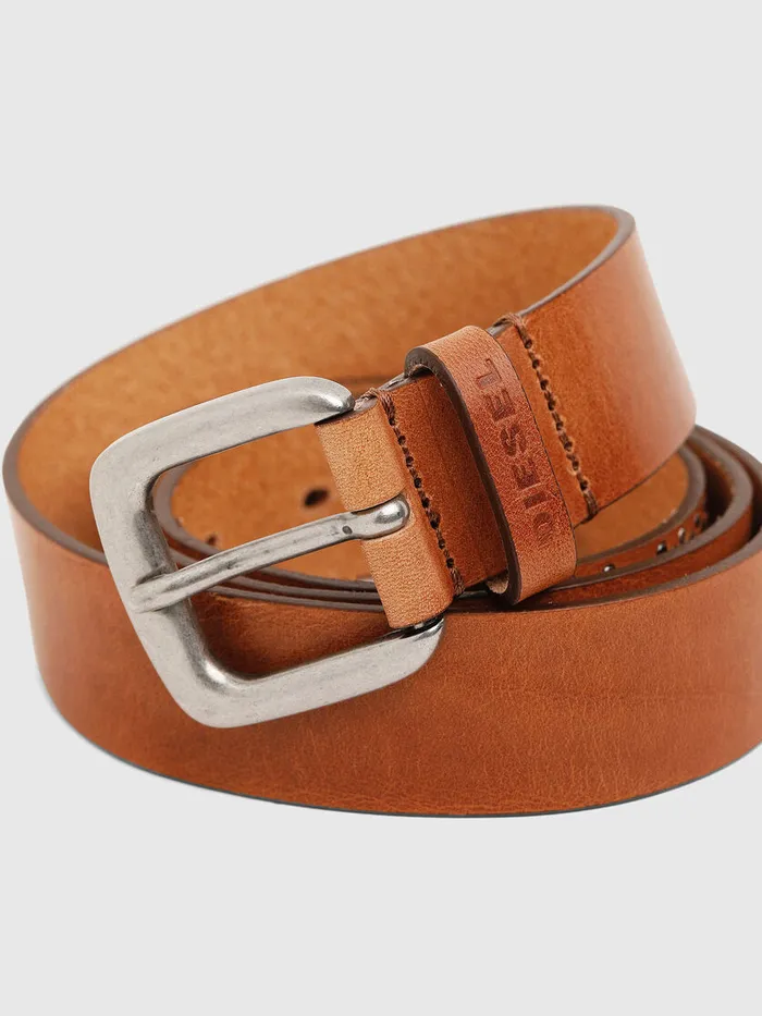 Diesel Belts Womens BBUTTE Light Brown Cheap On Sale