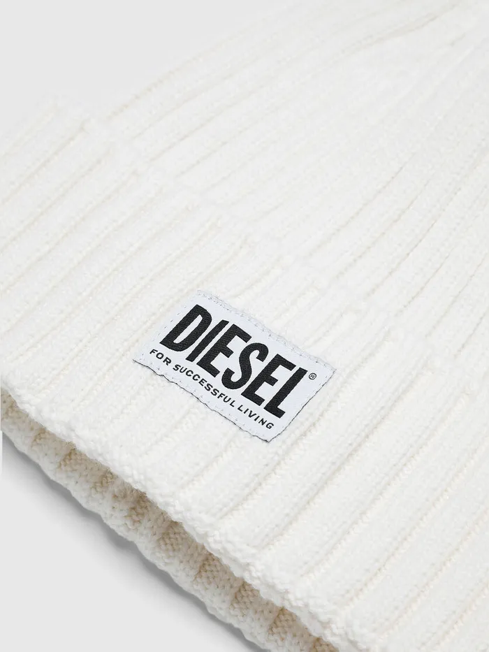 Diesel Caps Gloves And Scarves Mens KCODERE White Cheap On Sale