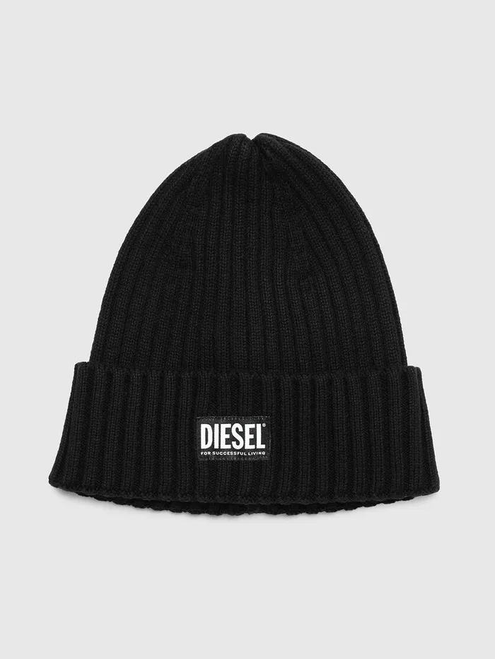 Diesel Caps Gloves And Scarves Womens KCODERE Black Cheap On Sale