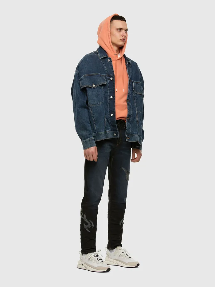 Diesel DVider Mens DVider JoggJeans 009HE Dark Blue Gift Ideas