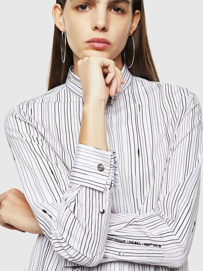 Diesel Dresses and Jumpsuits Womens DRAILYLONGA WhiteBlack