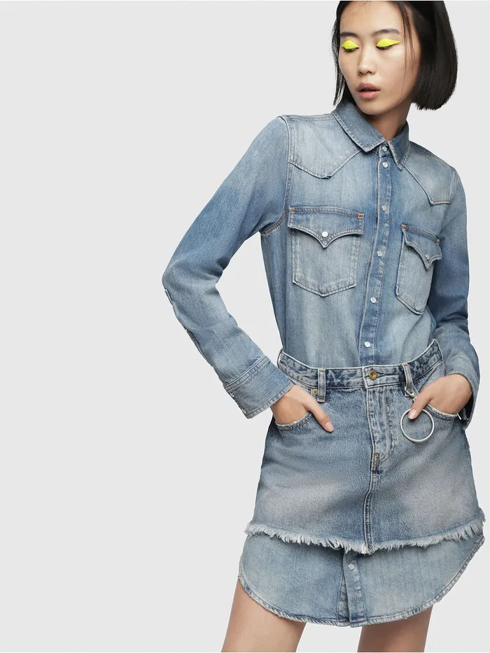 Diesel Dresses and Jumpsuits Womens DEDESYP Blue Jeans Popular