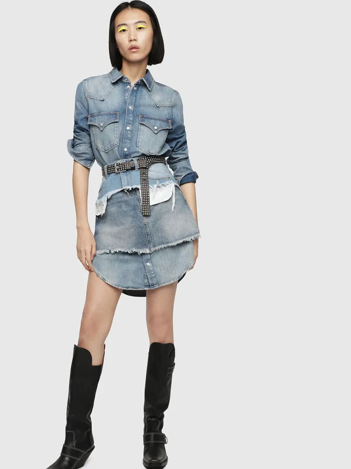 Diesel Dresses and Jumpsuits Womens DEDESYP Blue Jeans Popular