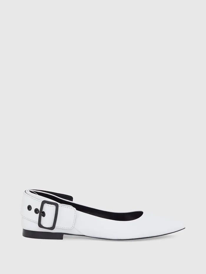 Diesel Flats Womens DMOMY BAT White Gift Ideas