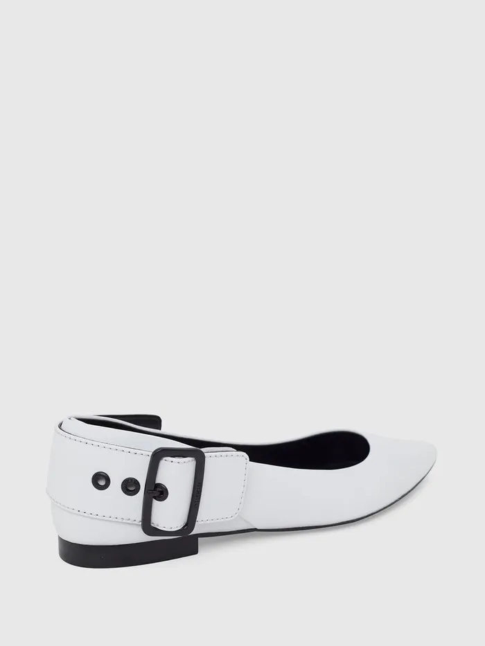 Diesel Flats Womens DMOMY BAT White Gift Ideas