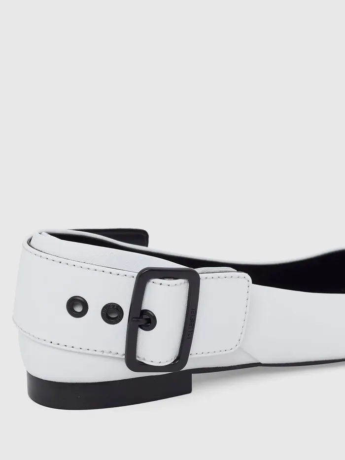Diesel Flats Womens DMOMY BAT White Gift Ideas