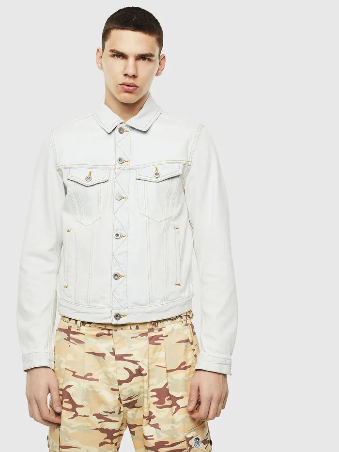 Diesel Jackets Mens DGALYF Light Blue