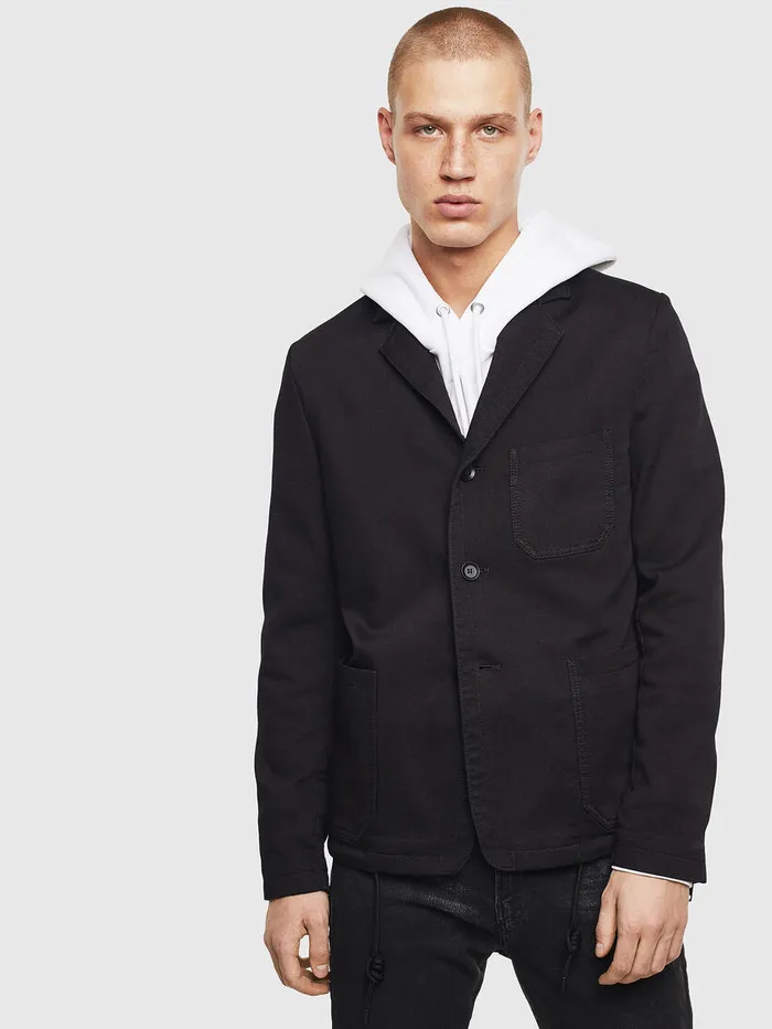 Diesel Jackets Mens DGYACK JOGGJEANS Black Online