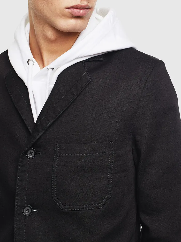 Diesel Jackets Mens DGYACK JOGGJEANS Black Online
