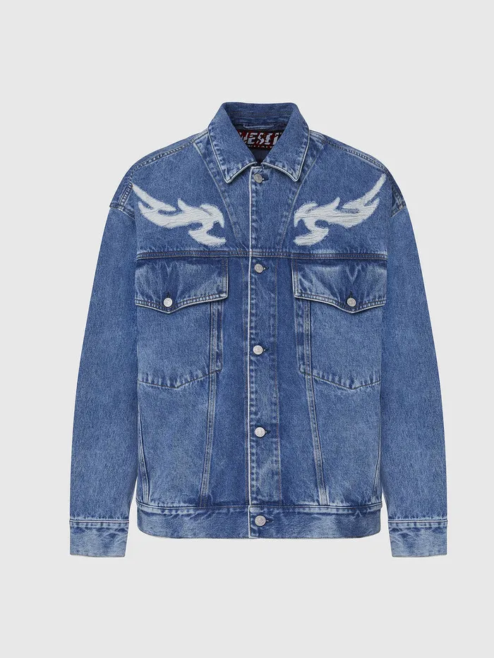Diesel Jackets Mens DRAF Medium blue