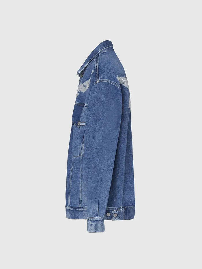 Diesel Jackets Mens DRAF Medium blue