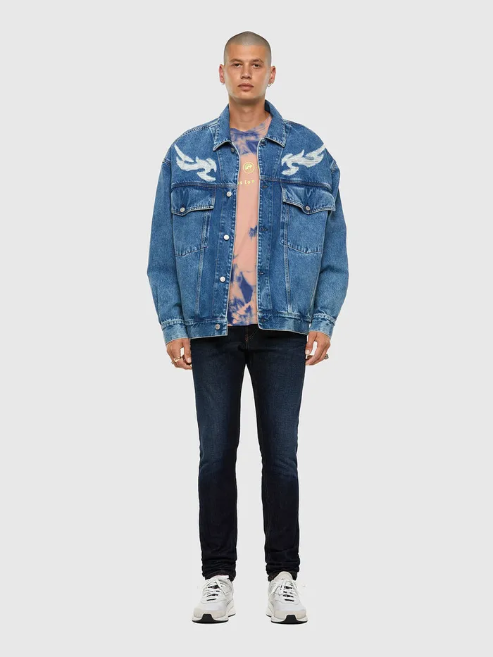 Diesel Jackets Mens DRAF Medium blue