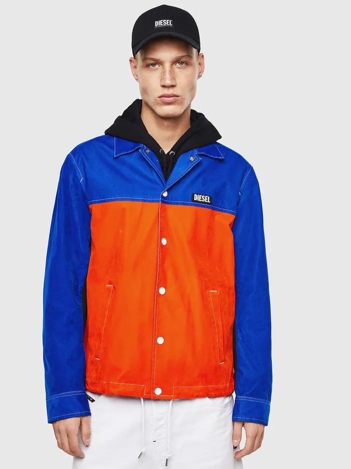 Diesel Jackets Mens JBELL BlueRed