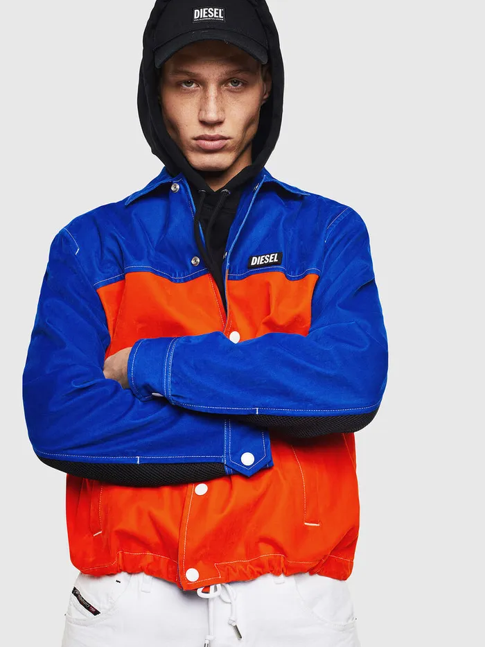 Diesel Jackets Mens JBELL BlueRed