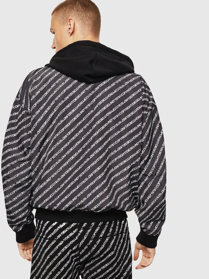 Diesel Jackets Mens JBOMZ Black