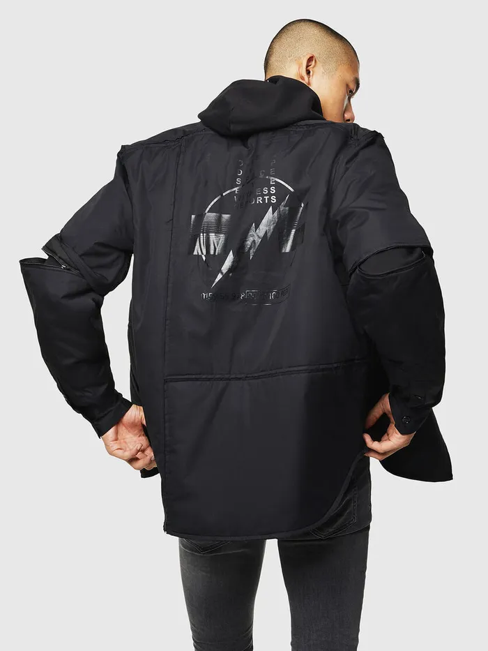 Diesel Jackets Mens JCURTIS Black