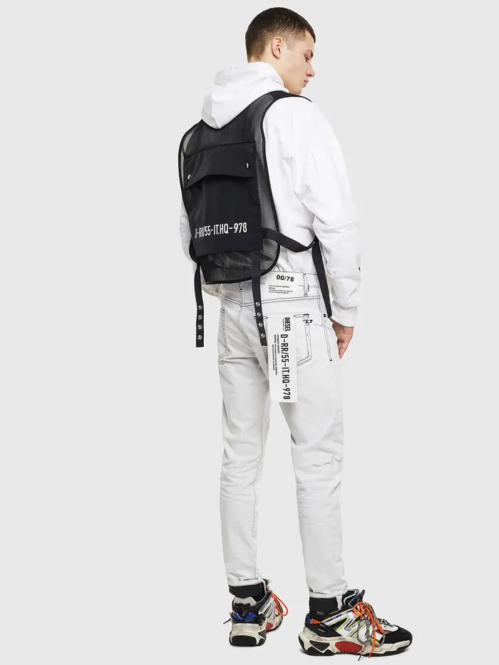 Diesel Jackets Mens JFISHMESH BlackWhite