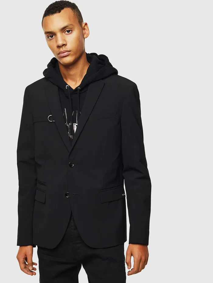 Diesel Jackets Mens JHOOK Black